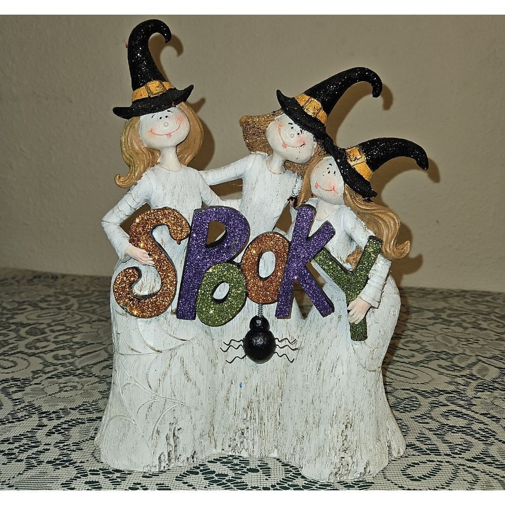 Holiday Home "Spooky" Friendly Witches Table Decor